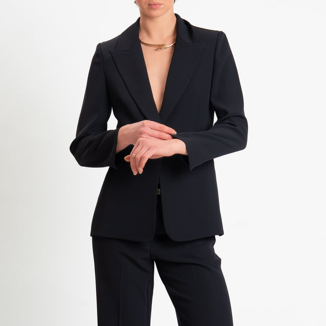 Souvenir-Completo Giacca + pantalone tessuto fluido - nero