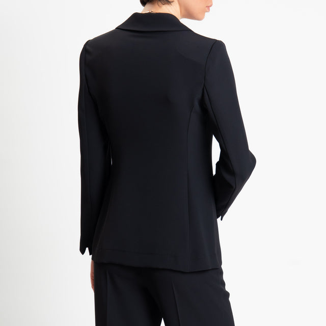 Souvenir-Completo Giacca + pantalone tessuto fluido - nero