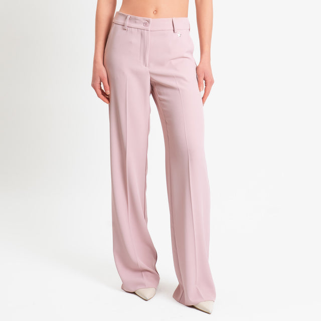 Souvenir-Completo Giacca + pantalone tessuto fluido - rosa