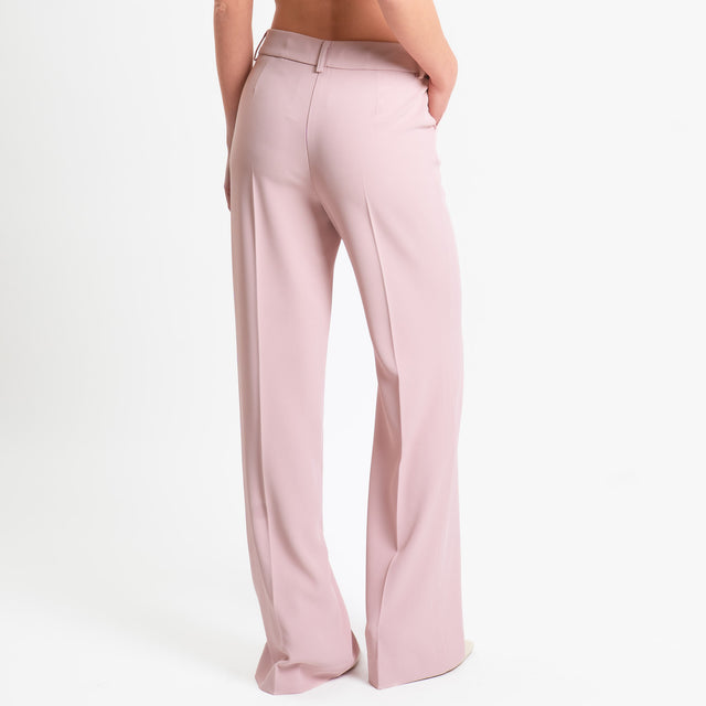 Souvenir-Completo Giacca + pantalone tessuto fluido - rosa