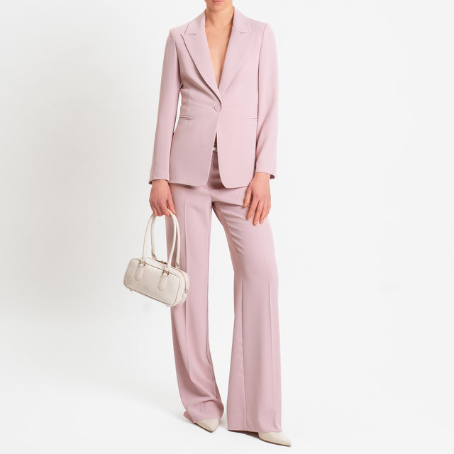 Souvenir-Completo Giacca + pantalone tessuto fluido - rosa