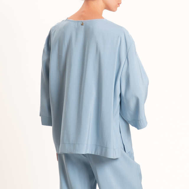 Souvenir-Completo Blusa + pantalone - azzurro