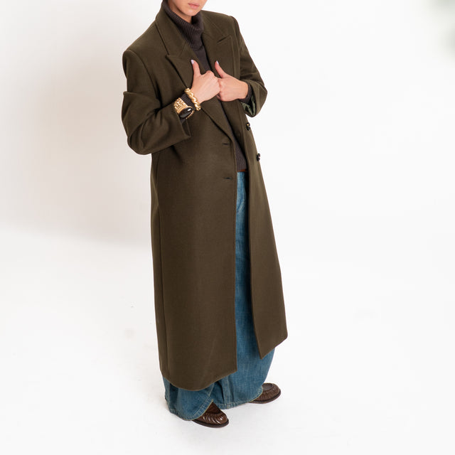 Souvenir-Cappotto due bottoni misto lana - militare