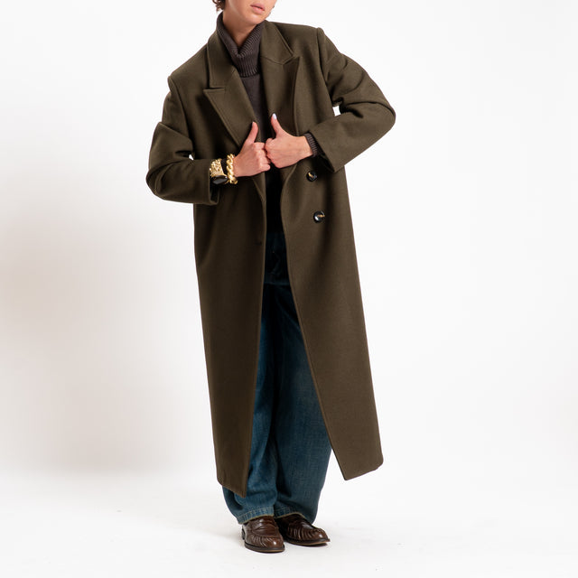 Souvenir-Cappotto due bottoni misto lana - militare