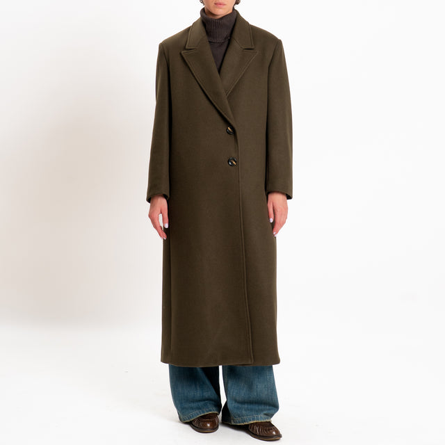 Souvenir-Cappotto due bottoni misto lana - militare