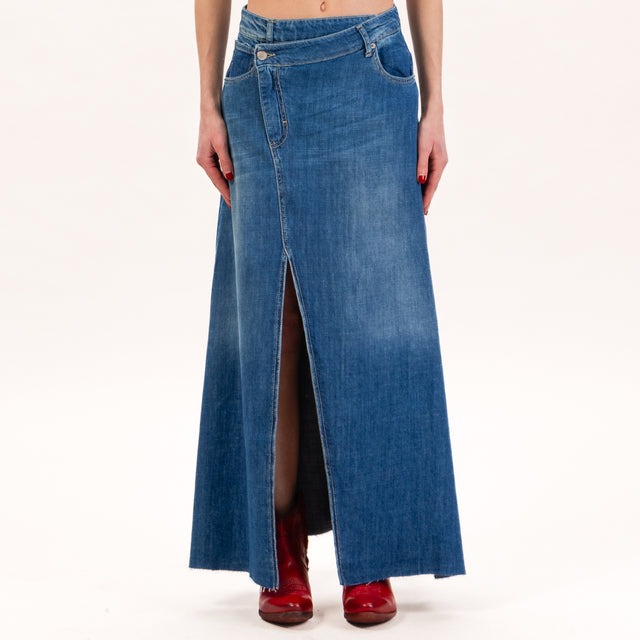 Zeroassoluto-Gonna STEM jeans tela light - denim