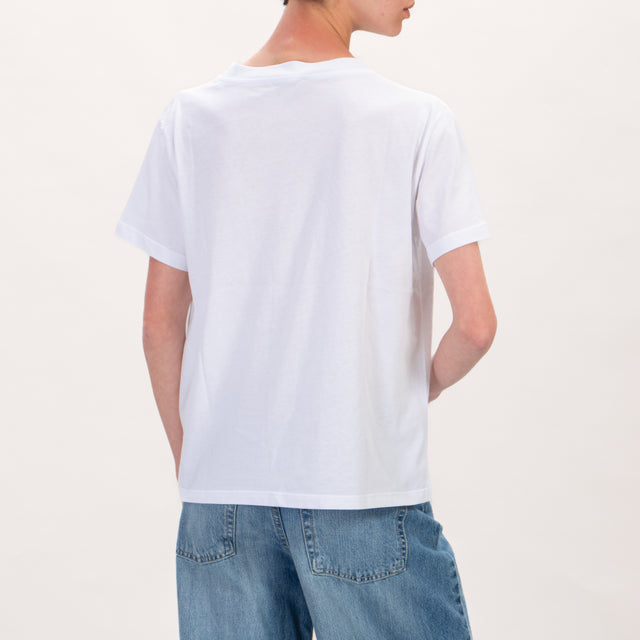 Dixie-T-shirt MINNIE maculata - bianco