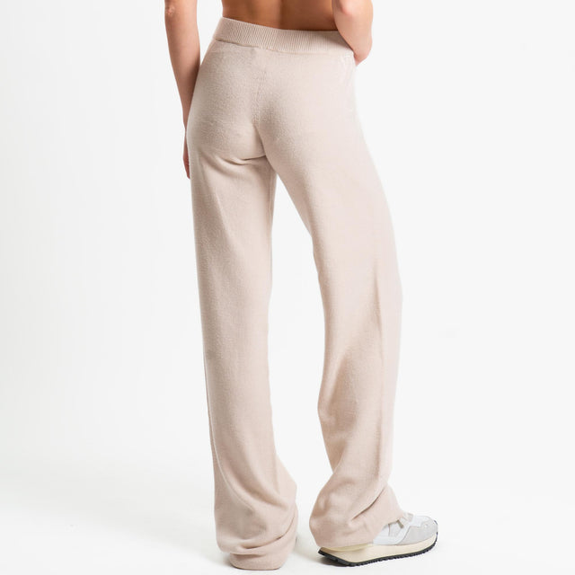 Tensione in-Completo maglia collo montato + pantalone - gesso