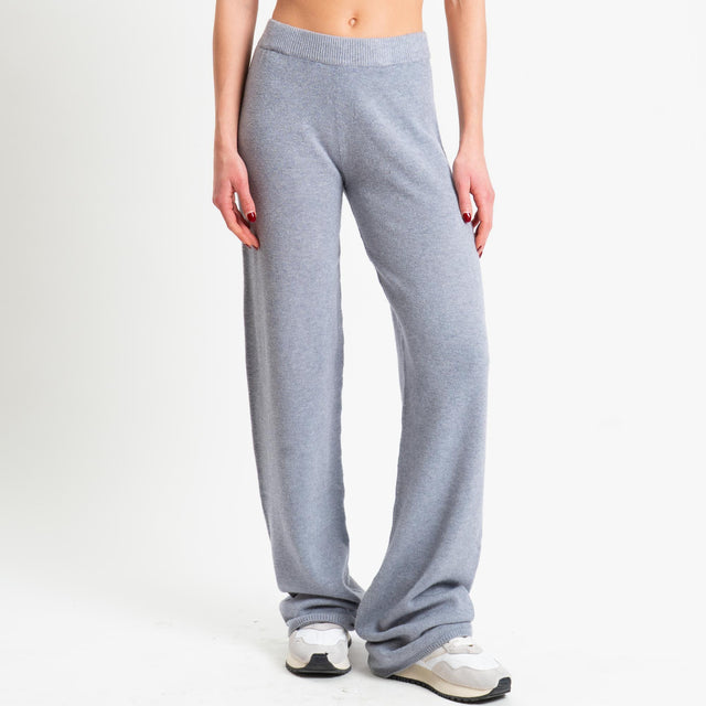 Tensione in-Completo maglia scollo barca + pantalone - perla