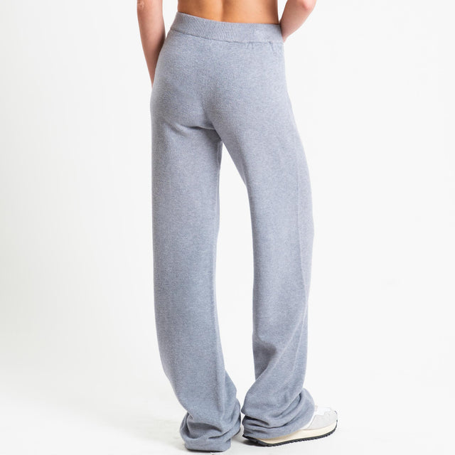 Tensione in-Completo maglia scollo barca + pantalone - perla