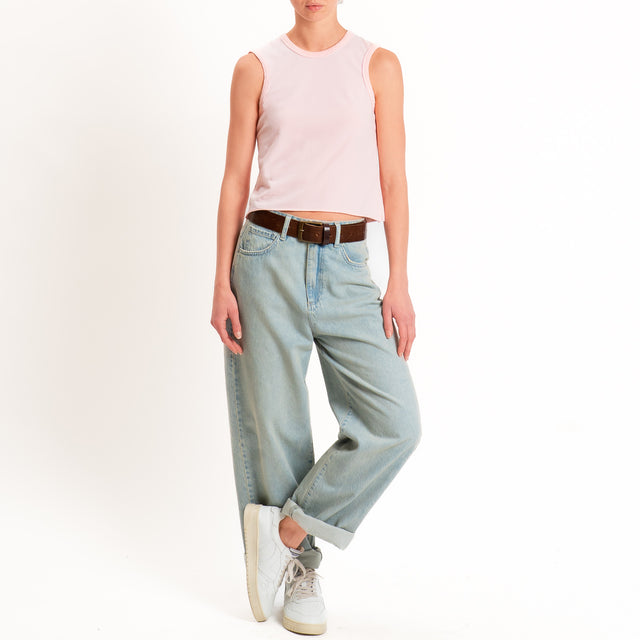 Tensione in-Top cotone elasticizzato - pink