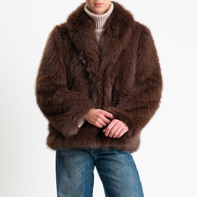 Tensione in-Ecopelliccia - moro