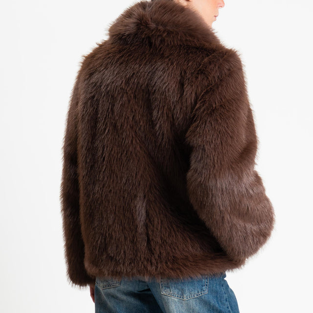 Tensione in-Ecopelliccia - moro