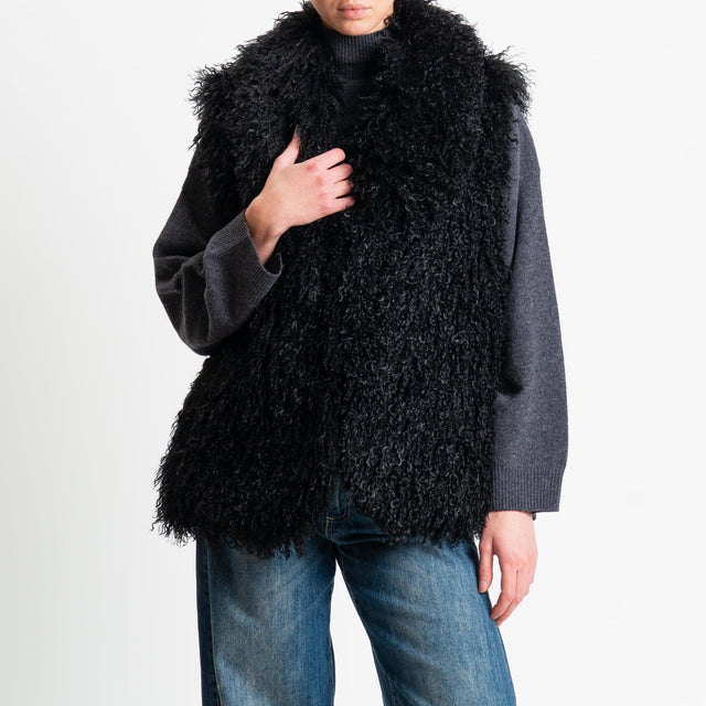 Tensione in-Gilet ecomongolia - nero