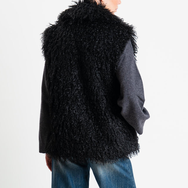 Tensione in-Gilet ecomongolia - nero