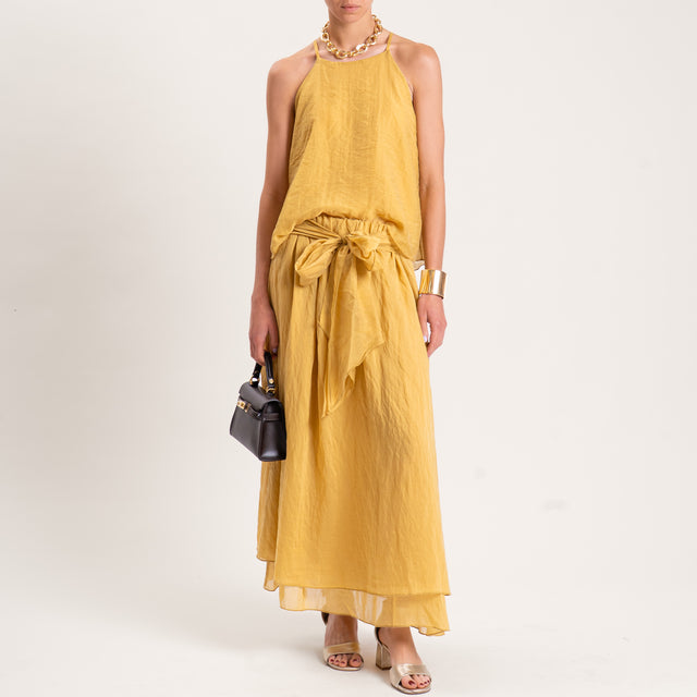 Tensione in-Top mussola lyocell - olive