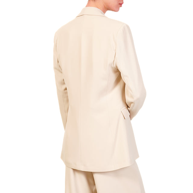 Chaqueta de tela Tension in-Fluid con alfileres - mantequilla