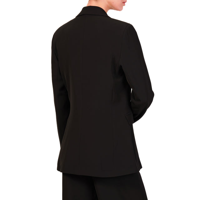 Chaqueta de tela Tension in-Fluid con pasadores - negra