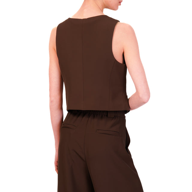 Chaleco y pantalón Tension in-Complete tejido fluido - ébano
