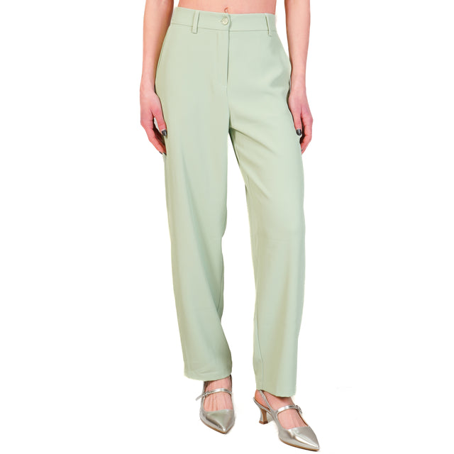 Tensione in-Completo giacca e pantalone tessuto fluido - acqua