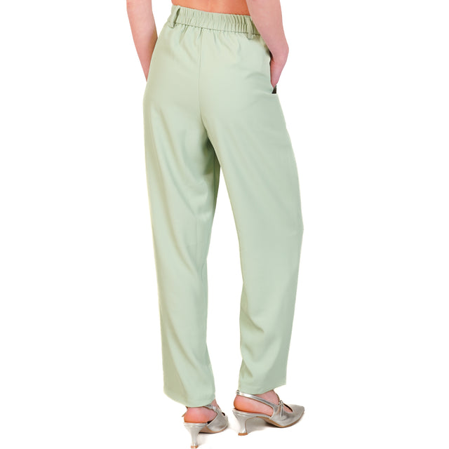 Tensione in-Completo giacca e pantalone tessuto fluido - acqua