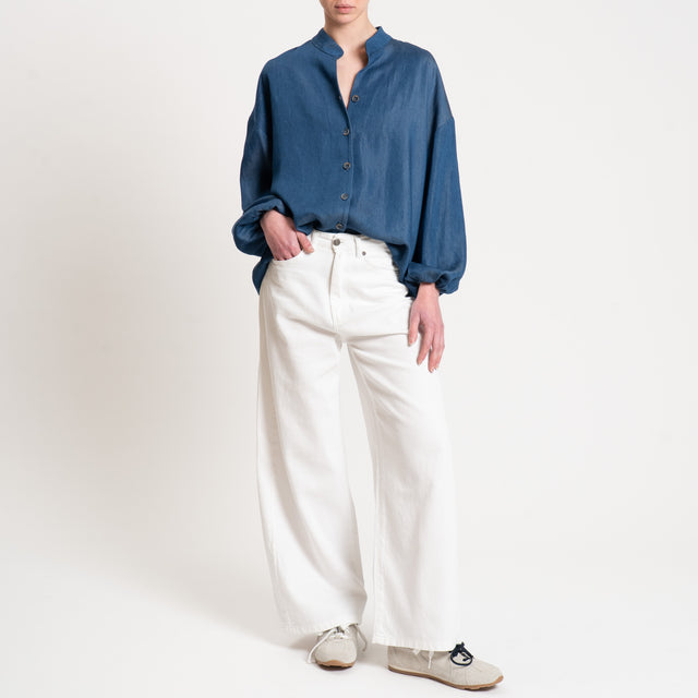 Tensione in-Camicia tencel oversize - denim
