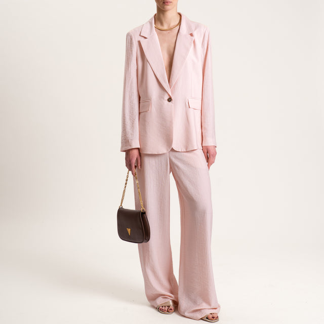 Tensione in-Completo viscosa goffrato - rosa
