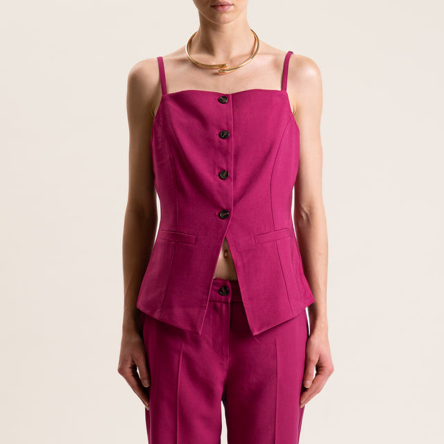 Tensione in-Completo top e pantalone - fragola