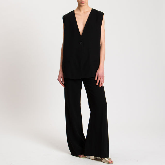 Tensione in-Gilet 1 bottone - nero