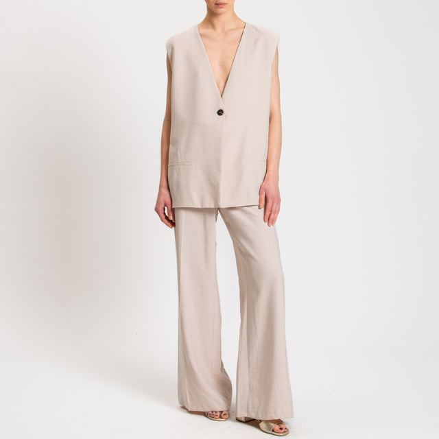 Tensione in-Gilet 1 bottone - rosa