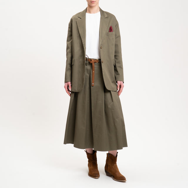 Tensione in-Gonna pieghe con cintura - militare