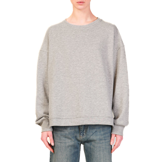 Tensione in-Felpa scritta dietro "GET OFF MY BACK" - grigio/rosso