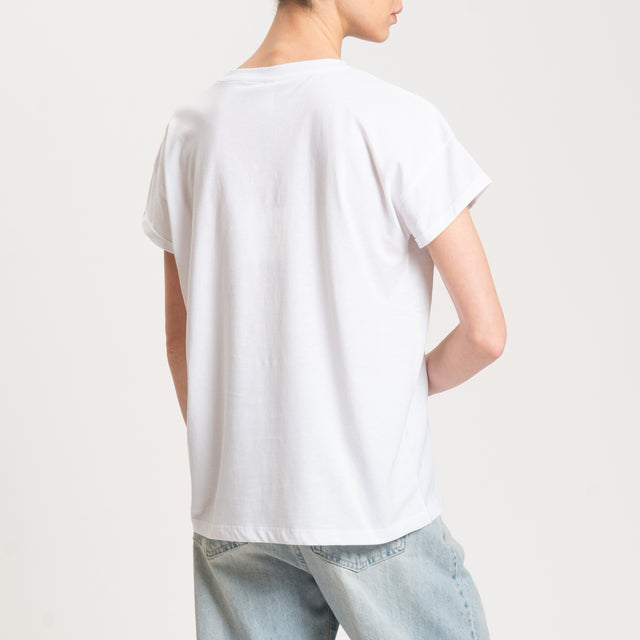 Tensione in-T-shirt + cappello - bianco/militare