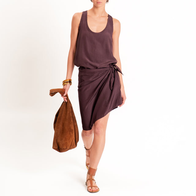 Tensione in -Top scollo U - burgundy