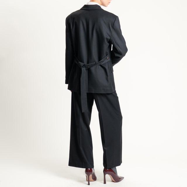 Tensione in-Giacca flanella in poliviscosa - nero