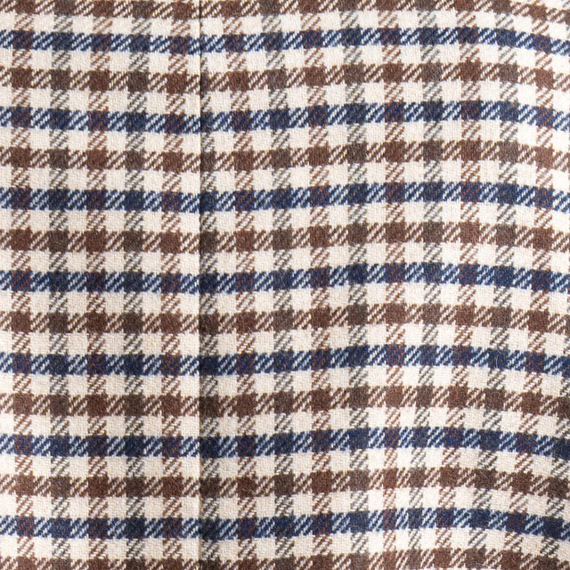 Tensione in-Giacca quadri misto lana - latte/moro/blu