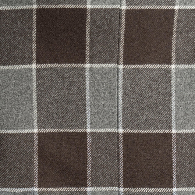 Tensione in-Giacca quadri doppiopetto misto lana - moro/grigio