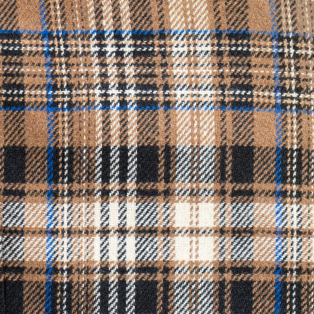 Tensione in-Giacca check doppiopetto misto lana - beige/cuoio/nero