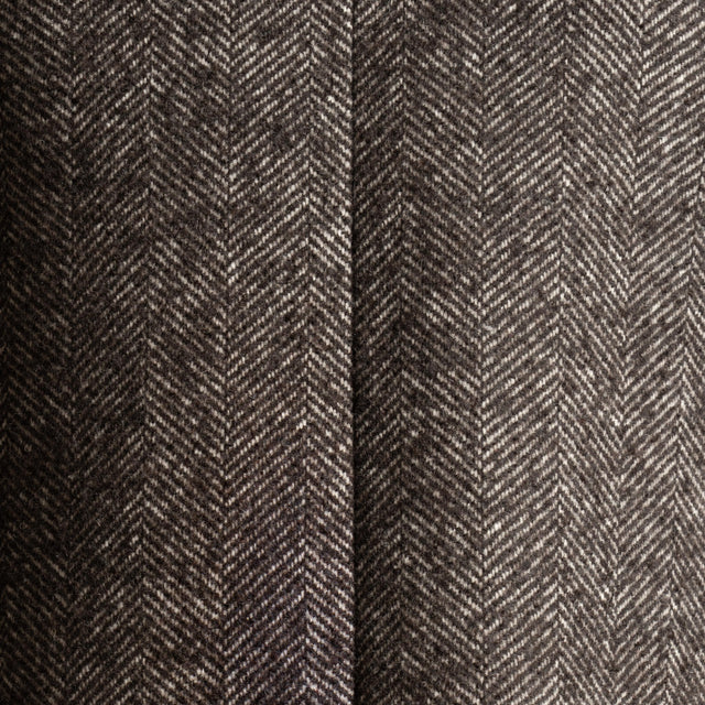 Tensione in-Cappotto chevron misto lana con cintura - moro/latte