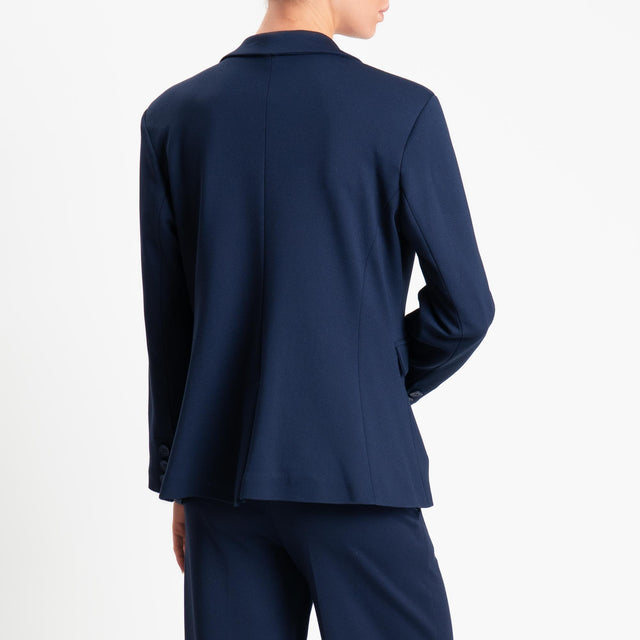 Tensione in-Giacca punto milano spilla rimovibile - blu