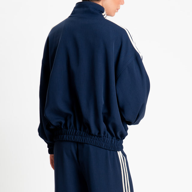 Tensione in-Bomber bande laterali - blu