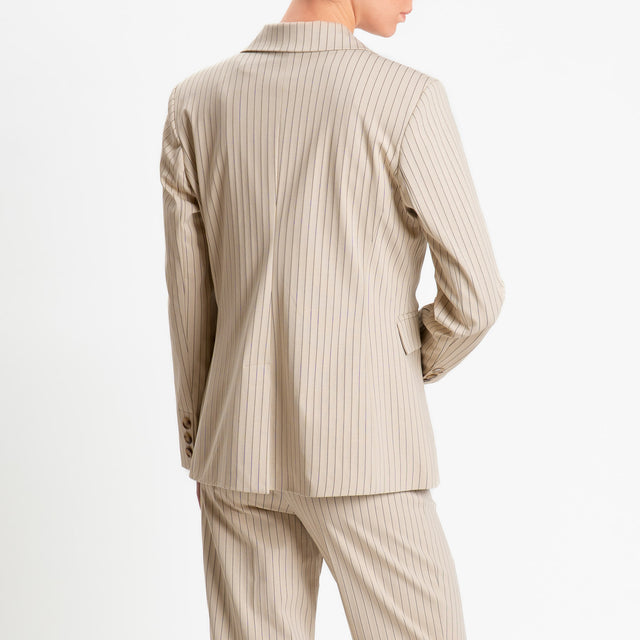 Tensione in-Giacca gessata un bottone - mastice