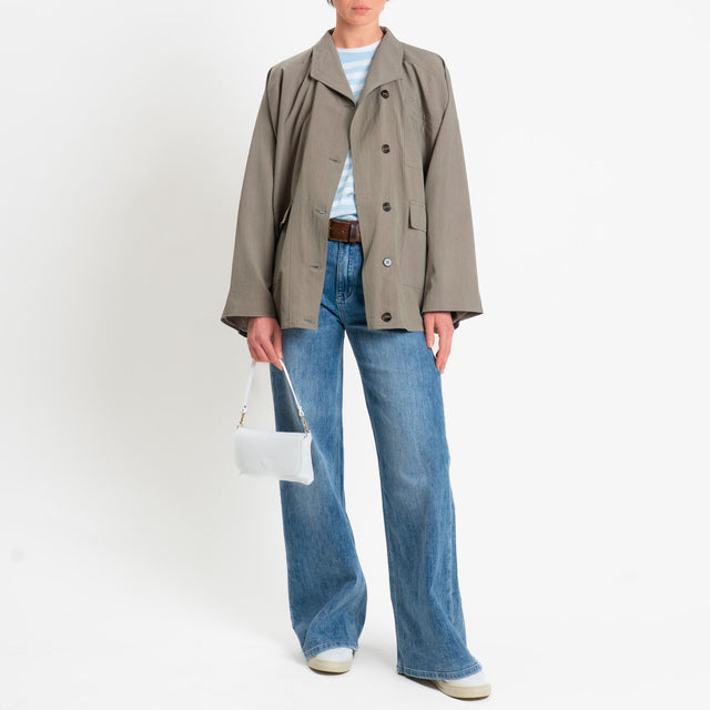 Tensione in-Giacca camicia manica pipistrello - militare