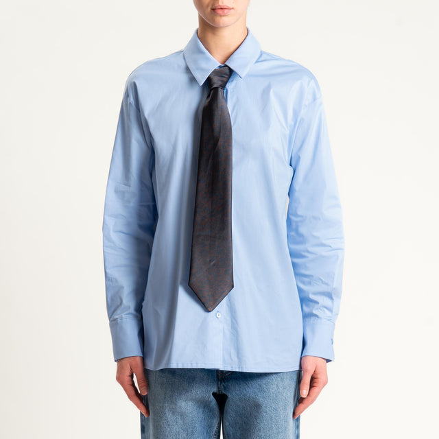 Tensione in- Camicia con cravatta - sky
