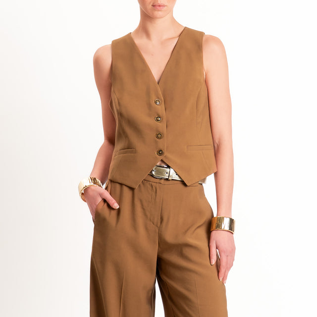 Tensione in-Completo gilet e pantalone - biscotto