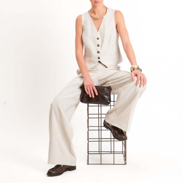 Tensione in-Completo gilet e pantalone - avorio