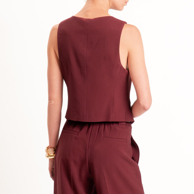 Tensione in-Completo gilet e pantalone - vino