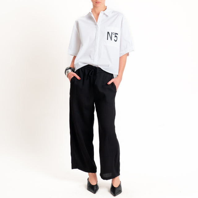 Tensione in-Camicia taschino n5 - bianco/nero