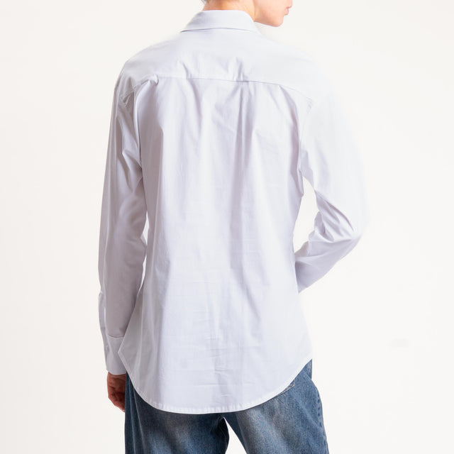 Tensione in-Camicia con cravatta - bianco/grigio/nero