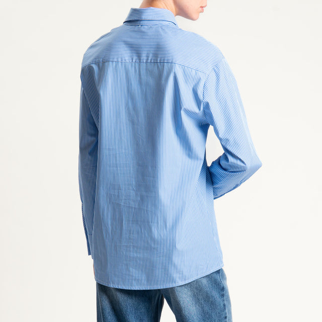 Tensione in-Camicia a righe - celeste